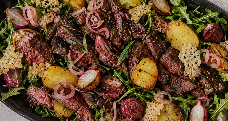 steak-salad